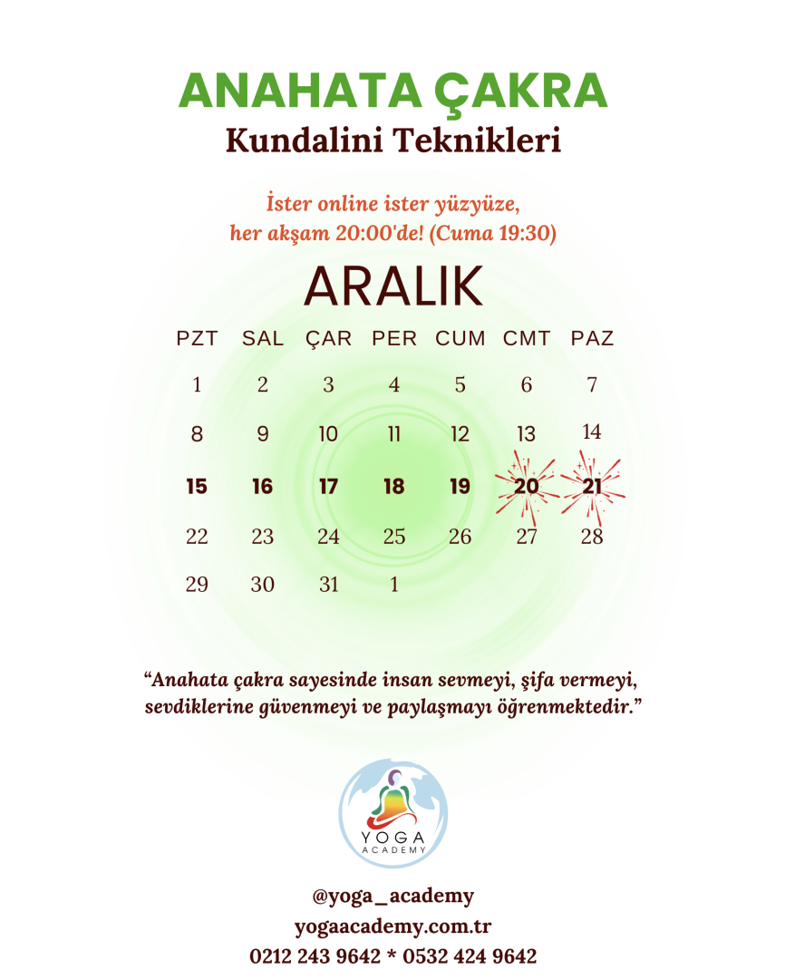 ÇAKRA ÇALIŞMALARI